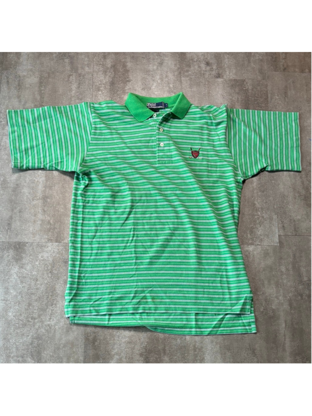 Vintage Polo Ralph Lauren Golf Polo Shirt Mens Large Green